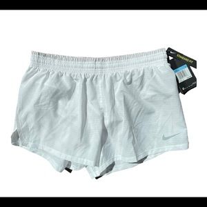 Nike womens mesh running shorts - Medium, White